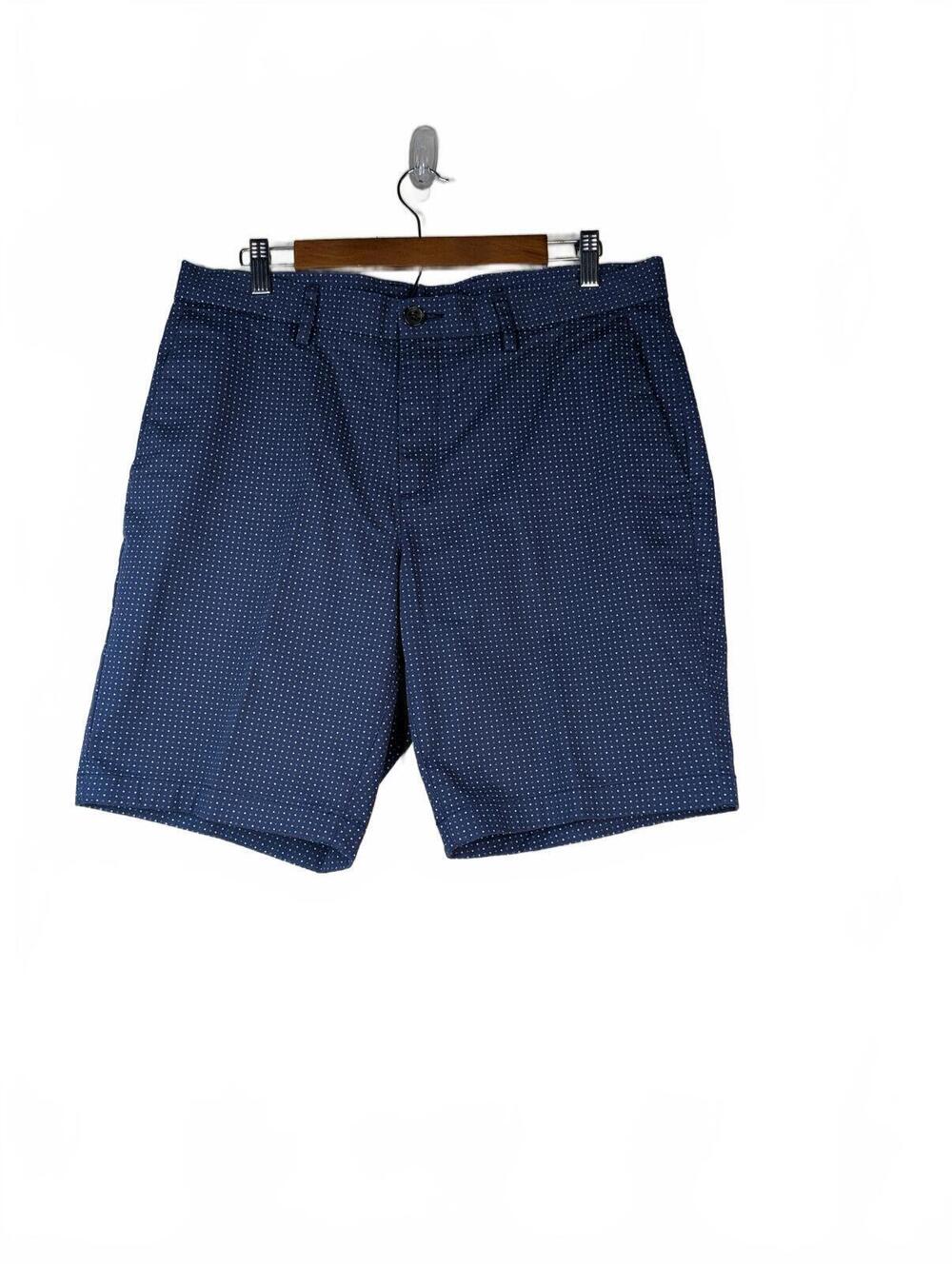 Michael Kors Men's Navy Micro-Print Shorts Size 33
